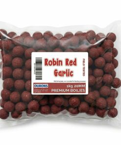 Ourons 20mm Garlic & Robin Red Boilies Premium Tested Bait 1kg
