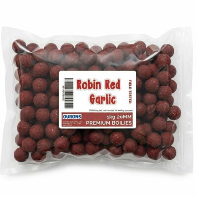 Ourons 20mm Garlic & Robin Red Boilies Premium Tested Bait 1kg