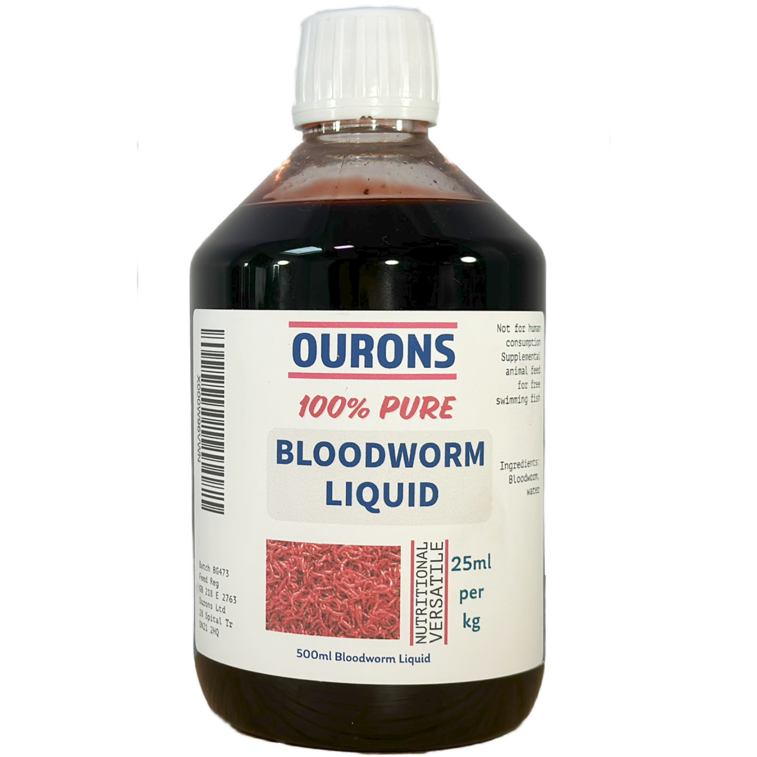 Pure Bloodworm Liquid – Premium Carp Attractant – Ourons Ltd