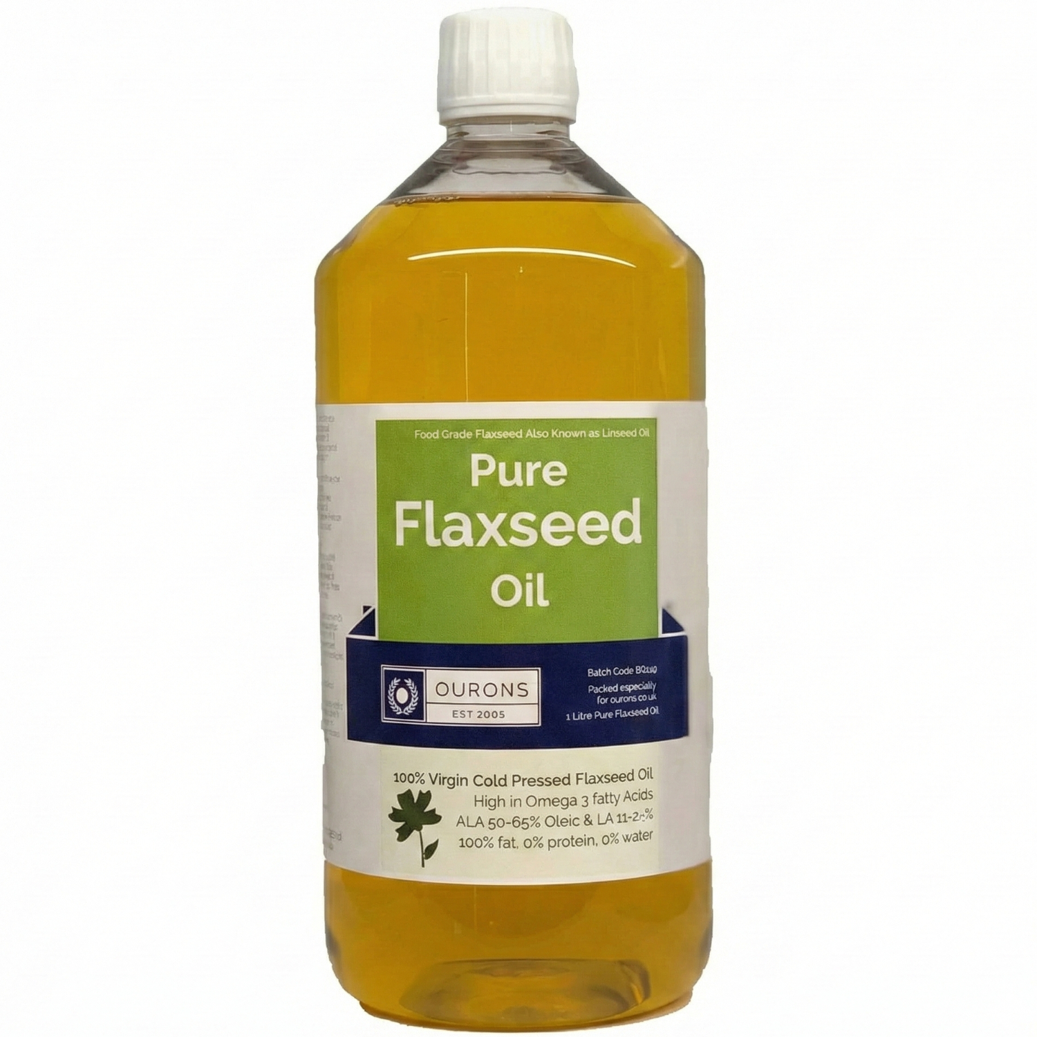 Flaxseed Oil For Pet Skin & Coat 1 Litre Food Grade