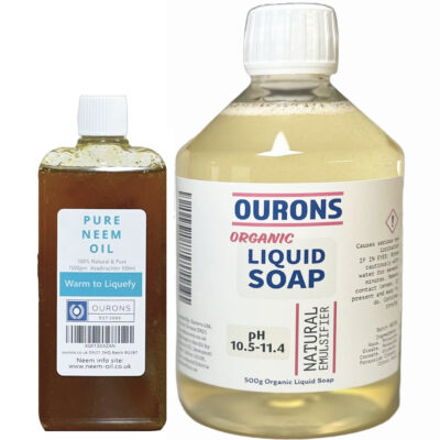 Neem Oil & Horticultural Liquid Soap Set - Natural Emulsifier for Plant Protection, Pet Care & Skin Health, Eco-Friendly, 1500+ ppm Azadirachtin