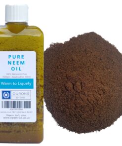 Neem Cake Powder 1kg & 100ml Neem Oil - Set for Organic Garden Care
