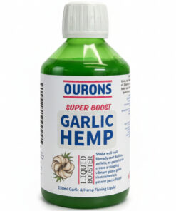 OURONS Garlic & Hemp Liquid Booster 250ml – Green Fishing Bait Soak Attractant