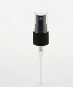 Atomiser Spray Tops 18/415 Neck Black Ribbed Pump with K-Overcap & 104mm Dip Tube - Fine Mist x 100